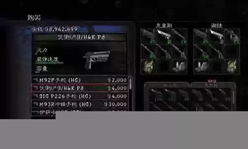 生化危机5 武器选择插图