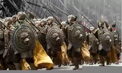 中国古代士兵城堡武器插图