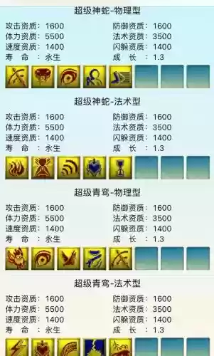 梦幻手游神兽技能大全插图1