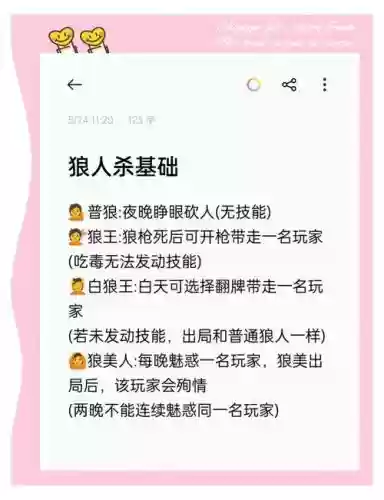 狼人杀技能解释插图1